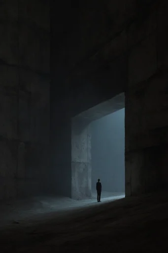 Monolithic Chiaroscuro Minimalism moodboard — generate AI images in this style