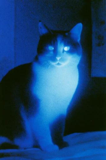 Luminescent Indigo Nocturne style reference image — soft-focus halo