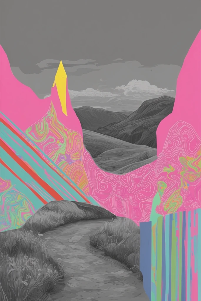 Chromatic Surrealist Portraits style AI image example 2