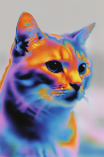 Thermal Liquid Chrome style reference image — psychedelic liquefaction