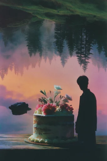 Ethereal Twilight Surrealism style reference image — nostalgic mystery