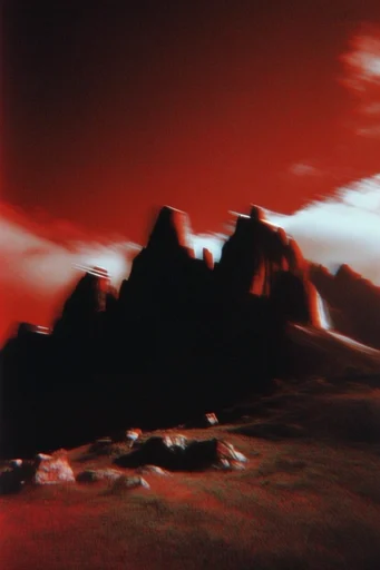 Ethereal Crimson Nocturne style reference image — soft focus