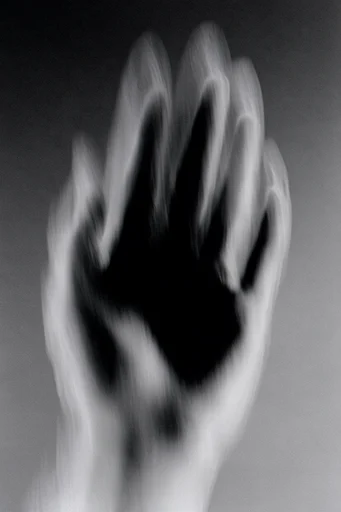 Ethereal Kinetic Monochrome style reference image — high contrast monochrome