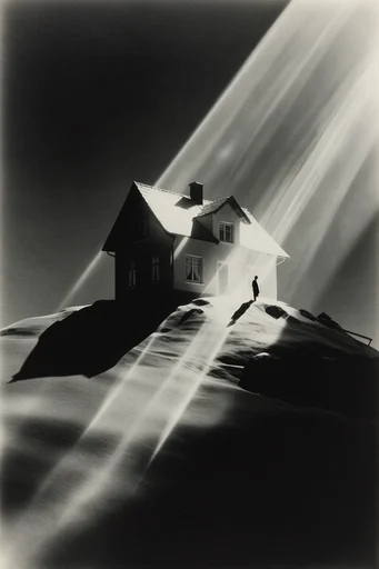 Avant-Garde Noir Photogram style AI image example 4