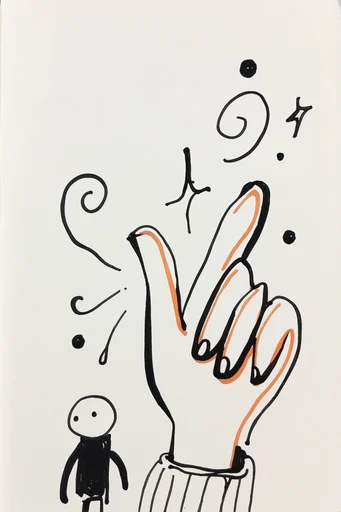 Graphic Naive Ink style reference image — bold linework