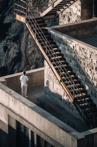 Monumental Atmospheric Architecture moodboard — generate AI images in this style