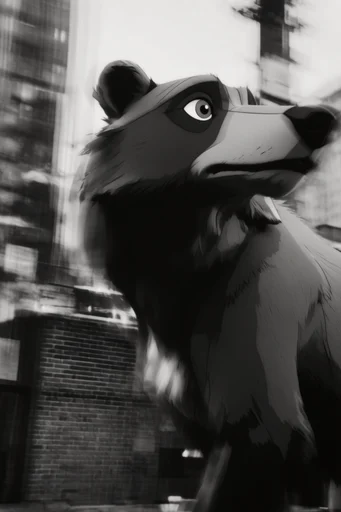 Spectral Noir Motion style AI image example 3