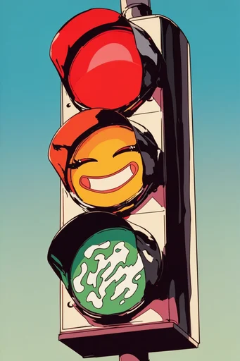 Retro Pop Anime style reference image — bold cel-shading