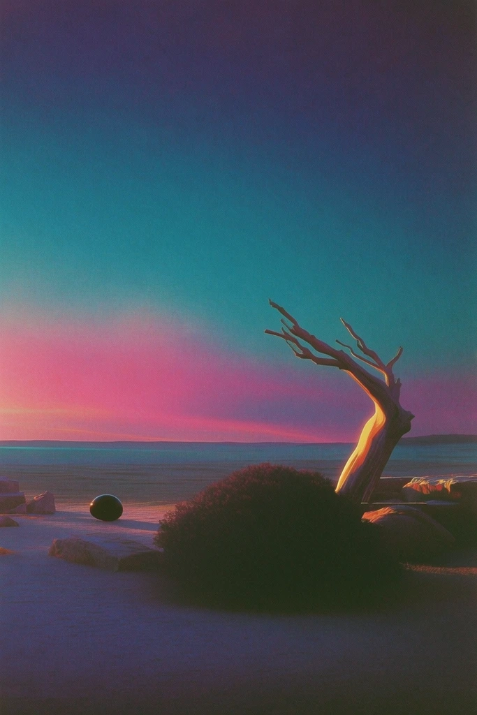 Ethereal Neon Twilight style AI image example 2