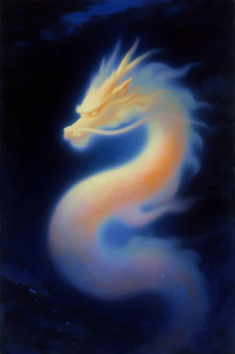 Luminous Mystical Surrealism style reference image — chiaroscuro lighting