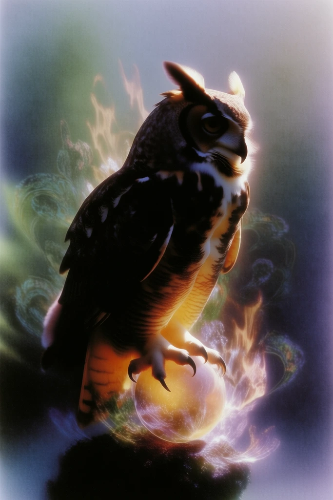 Ethereal Thermal Luminescence style AI image example 3