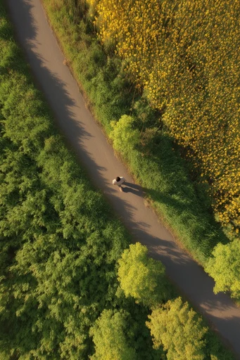 Biophilic Aerial Surrealism moodboard — generate AI images in this style
