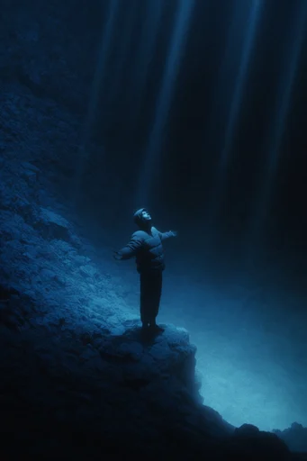 Cinematic Abyssal Minimalism moodboard — generate AI images in this style