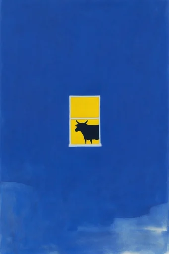 Cobalt Surreal Minimalism style AI image example 3