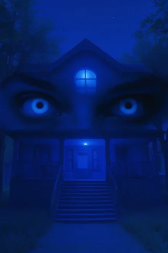 Bioluminescent Cyber Noir style AI image example 4
