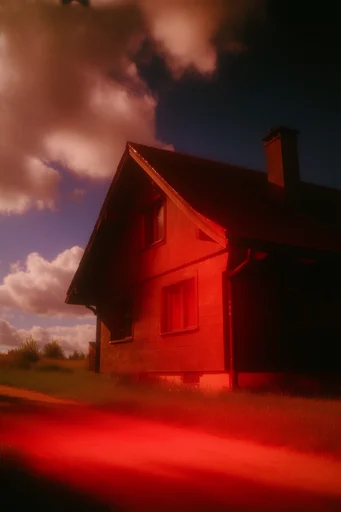 Crimson Analog Noir style AI image example 4