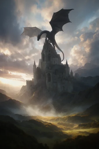 Monolithic Atmospheric Romanticism style reference image — monolithic architecture
