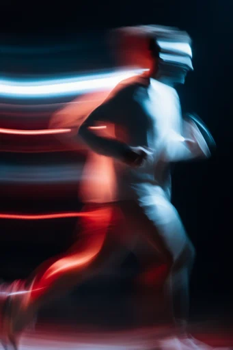 Nocturnal Kinetic Blur moodboard — generate AI images in this style