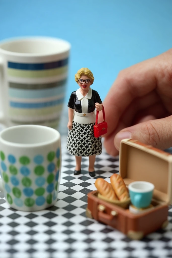 Whimsical Macro Dioramas style AI image example 1