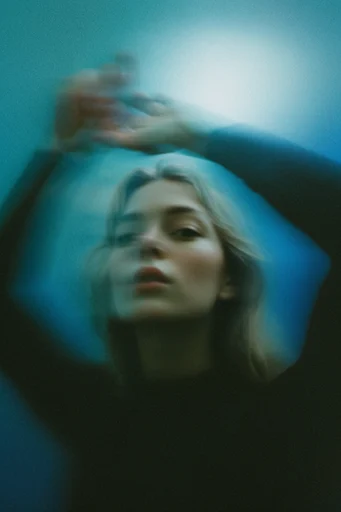 Spectral Motion Noir style reference image — cyan and indigo color grade