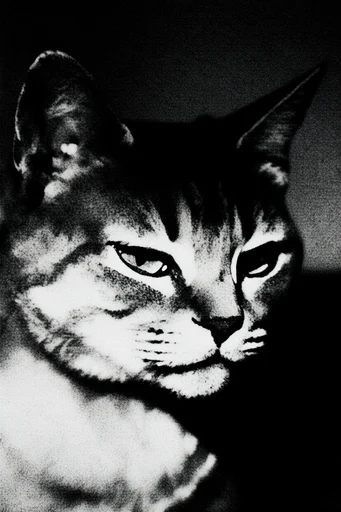 Gritty Monochromatic Noir style reference image — surreal noir