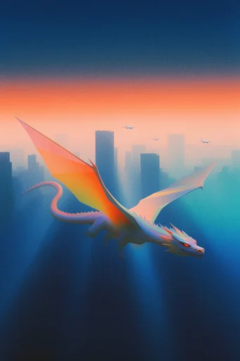 Nostalgic Analog Surrealism style reference image — ethereal light gradient