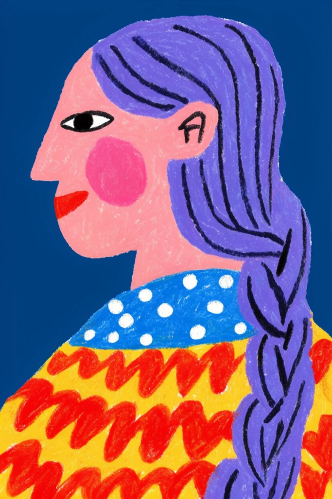 Textured Vibrant Fauvism style AI image example 1