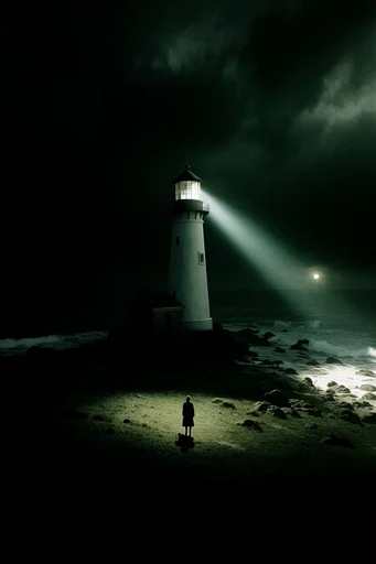 Cinematic Chiaroscuro Solitude style reference image — solitary focal point