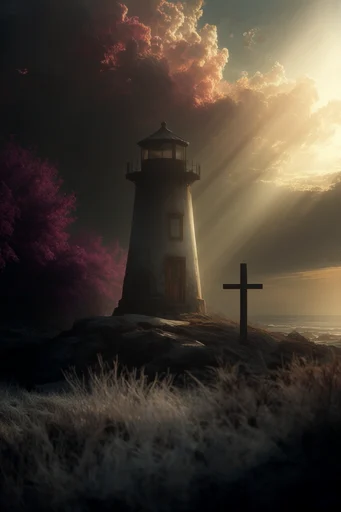 Crimson Mystic Surrealism style reference image — atmospheric fog
