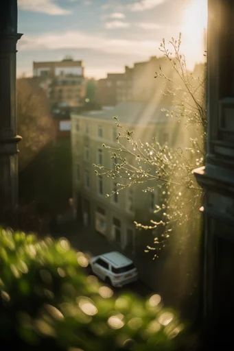 Ethereal Golden Dew style reference image — macro photography