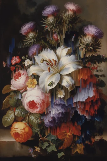 Digital Baroque Tapestry style reference image — Dutch Golden Age composition