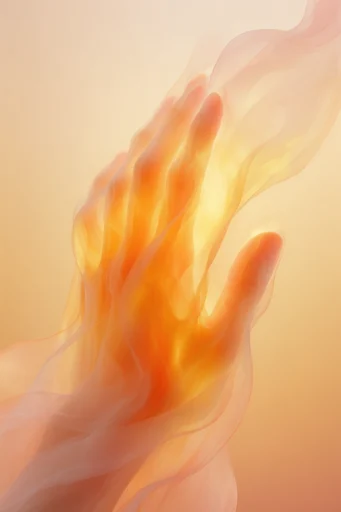 Luminous Organic Surrealism style reference image — warm gradient palette
