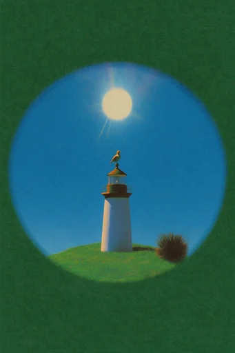 Nostalgic Surrealist Liminality style reference image — high contrast lighting