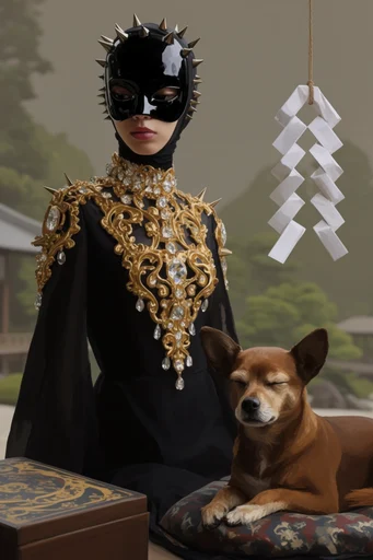 Baroque Cybernetic Opulence style reference image — surreal cybernetic anatomy