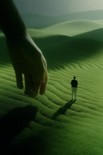 Velvet Verdant Surrealism style reference image — dramatic chiaroscuro lighting