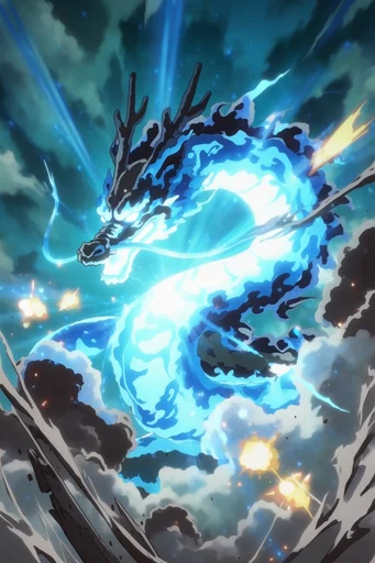 Celestial Kinetic Anime style reference image — cosmic scale