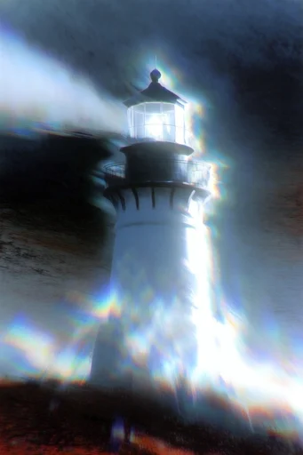 Spectral Chromatic Etherealism style reference image — analog film grain