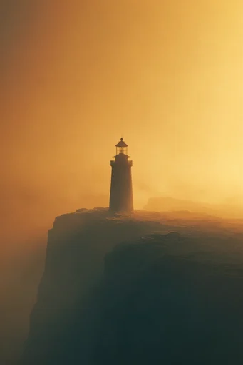 Amber Atmospheric Solitude style reference image — golden hour glow