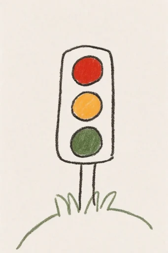 Textured Naive Whimsy style reference image — wax crayon texture