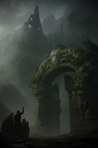 Ethereal Gothic Overgrowth style reference image — dark atmospheric fantasy