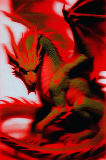 Crimson Noir Spectral style reference image — analog grain
