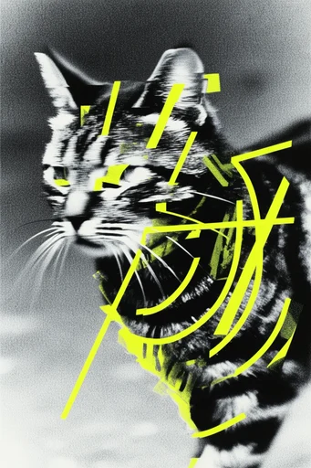 Industrial Cyber-Zine Noir style reference image — photocopy texture