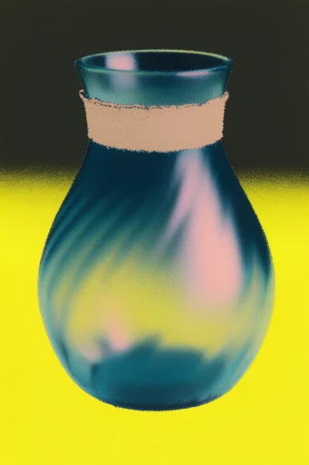 Chromatic Grain Minimalism style reference image — vibrant chromatic abstraction