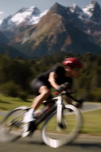 Kinetic Sun-Drenched Motion style reference image — motion blur