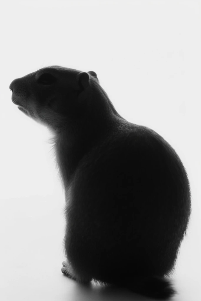 Ethereal Monochrome Silhouette style AI image example 3