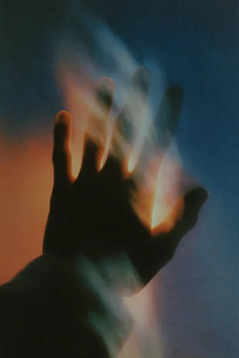 Spectral Luminal Surrealism style reference image — ethereal light trails