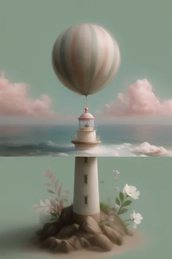 Botanical Surrealist Minimalism style reference image — soft diffused lighting