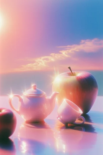 Luminous Ethereal Glitch style reference image — ethereal pastel gradient
