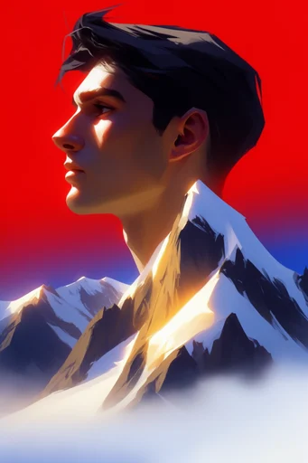 Graphic Fauvist Noir style reference image — chiaroscuro