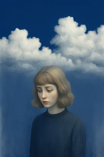 Ethereal Surrealist Minimalism style reference image — dramatic chiaroscuro